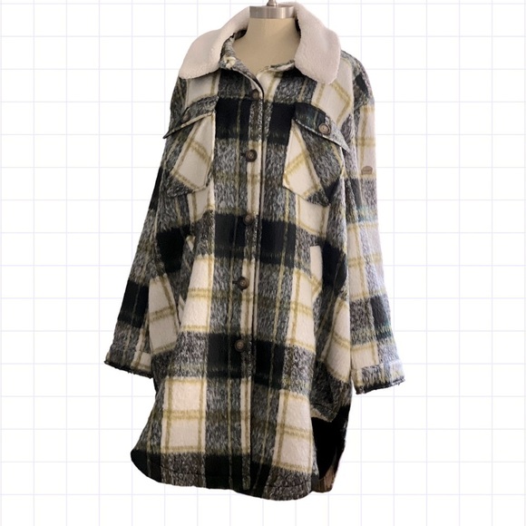 Koolaburra Ugg Sherpa Collar Shacket Women’s size XXL NWT - Picture 13 of 13